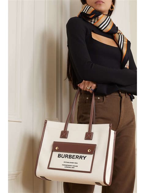 burberry printed tote|burberry shopping tote.